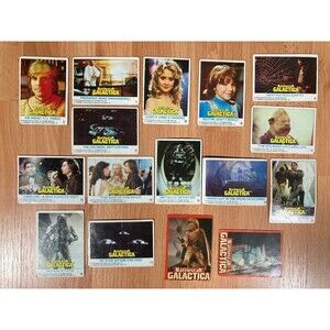 Vintage set of 16 Battlestar Galactica Original TV 1978 Trading Cards